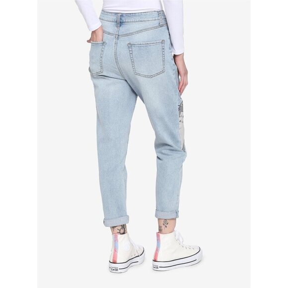 Studio Ghibli My Neighbor Totoro Sakura Mom Jeans Anime Manga Light Junior Sz 3 - Picture 5 of 14